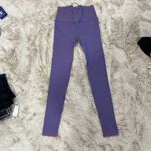 High waisted seamless ribbed legging